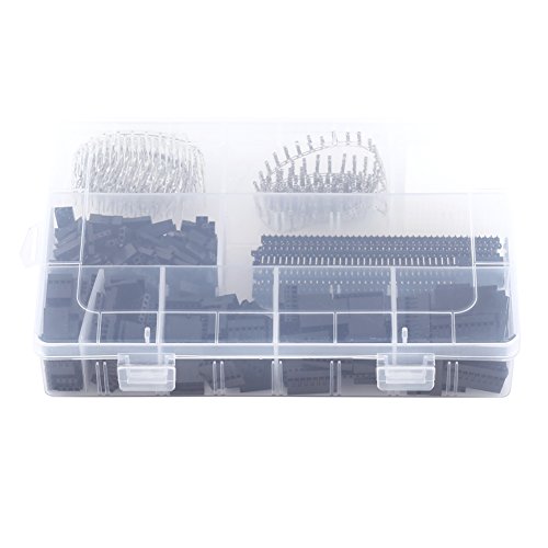 Connecteur 2.54mm kit de 1450 pièces pour réparer et assembler vos fils de raccordement DIY