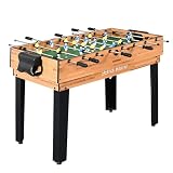 SereneLife 2/4/5/6-in-1 Multifunktionstisch – inkl. Billardtisch, Tischtennisplatte, Tischkicker, Kickertisch, Airhockey Tisch, Shuffleboard & Bowling Tische – Spieltisch Kinder & Erwachsene