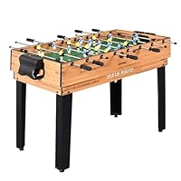 SereneLife 2/4/5/6-in-1 Multifunktionstisch – inkl. Billardtisch, Tischtennisplatte, Tischkicker, Kickertisch, Airhockey Tisch, Shuffleboard & Bowling Tische – Spieltisch Kinder & Erwachsene