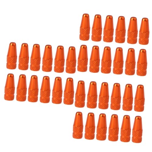 VANZACK 36pcs Tapas de Válvula para Neumáticos de Bicicleta de Aluminio, Cubiertas Duraderas contra Polvo para Motocicleta, Bicicleta de Montaña y de Carretera, Fácil de Instalar, Estilo Francés, Color Vibrante miniatura 1