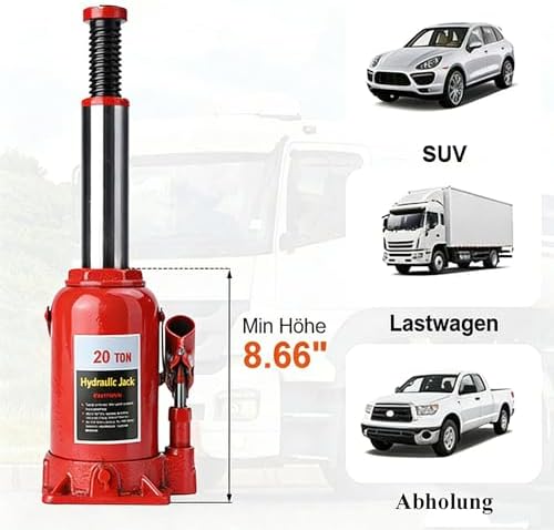 Bild 3 - 20 Tonnen Hydraulischer Wagenheber Stockwagenheber, Stempel-Wagenheber, Tragkraft bis 20T, gefertigt aus Qualitätsstahl