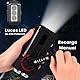 Notradio mit Kurbel NOAA, AM/FM/SW Dynamo mit LED-Taschenlampe, Powerbank 2000 mAh, USB-C, SOS-Alarm, wiederaufladbar, Solarladung, ideal für Stromausfälle und Überleben.