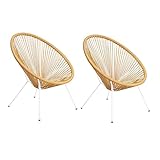Unos sillones de comedor Acapulco con buena buena relación calidad-precio, están tratados con resina Epoxi anticorrosión, son cómodos, estables y funcionales, y rediseñados con una innovadora estética de la silla huevo o satélite, con mayor confort, resistencia y durabilidad.