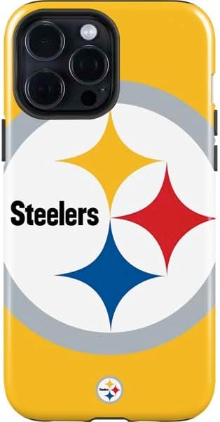 Skinit Impact Phone Case Compatible with iPhone 15 Pro Max - Officially Licensed NFL Pittsburgh Steelers Large Logo Design