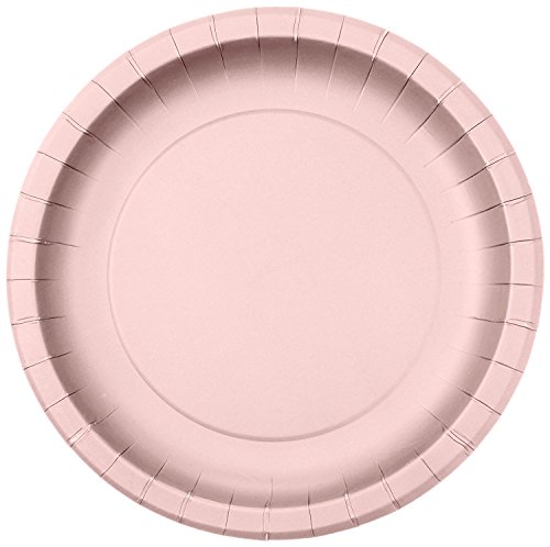 Jubilee 7-Inch Paper Plates, 40 Count, Pink