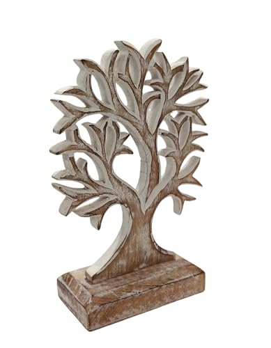 Escultura de Madera Árbol de la Vida para Decoración Hogar miniatura 6