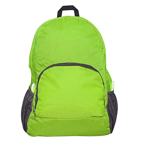 Ispeed 30L Foldable Lightweight Waterproof Travel Backpack Daypack Bag Sports&hiking (Green, 1 Pack)