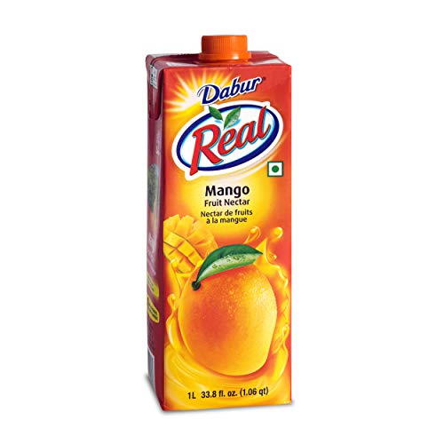 Dabur Real Mango (Cocktail/Mocktail) Nectar 1 Ltr. [Pack of 3]