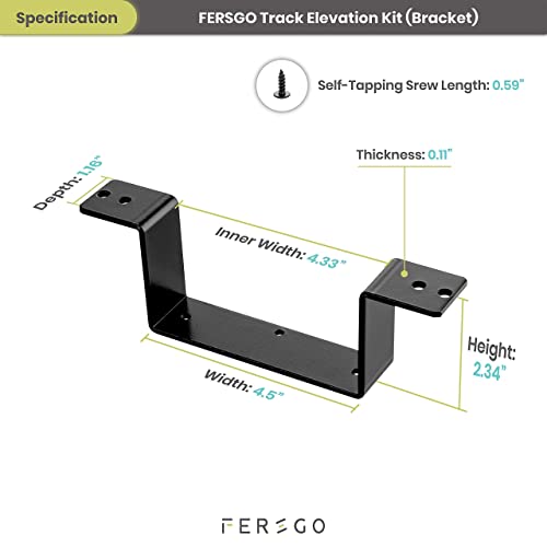 Fersgo Under Desk Keyboard Tray 20" X 11", Easy To Install Sliding Undermount Keyboard And Mouse Tray With Wrist Rest, Swivels 360° With Adjustable Height And ±15° Tilt Angle 17.75" Track With Spacers #TOP6