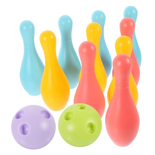 Kisangel Junge Mädchen Bowling Set Mit Bowlingkugel Und Pins Für Kleinkinder Indoor Outdoor Spielzeug Motorik Und Koordination