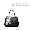 NICOLE&DORIS Frauen Blumen Top Handle Handtaschen Umhängetasche Crossbody Tasche Tote Satchel für Damen PU Leder Schwarz #2