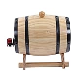 Whisky-Fass-Tisch, Fass mit Ständer, Wein-Kiefernfässer, Wein-Kiefern-Alterungsfässer, Bierfässer für Bar, Gastronomie, Grillgeschäft (3L)