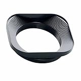46mm Camera Lens Hood, Universal Fit, Square Design, Fits Canon, Nikon, Fujifilm,Sony and More, Black