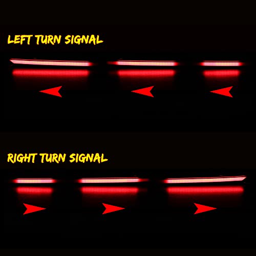 Jdmtech Smoked Lens Dynamic Sequential Turn Signal Lamp Led Drl Brake Light Rear Taillight Trunk Bar Compatible With 2018 2019 2020 Toyota Camry #TOP7