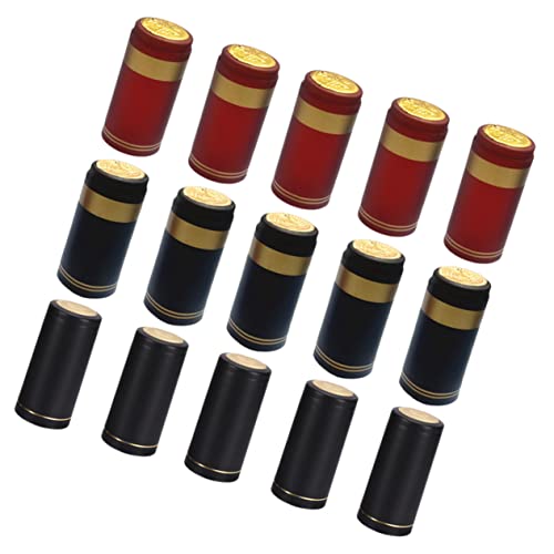 PRETYZOOM Heat Shrinkable Rubber Cap Bottle Sealing Discs Wine Cap for Wine Bottle Sealing Film