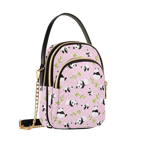 Sac à bandoulière panda pour les sorties en ville, petit sac à main pour fillette et ado