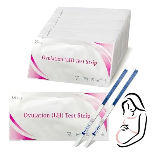 50 pièces Tests D'ovulation en Bandelettes, Test de Fertilité pour Femmes, sensibilité optimale 25 miu/ml, Résultats Précis, Suivi de Fertilité, Tests D'Ovulation Très Sensibles