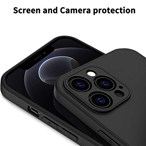 Easyacc Slim Case For Iphone 12 Pro Max, 6.7 Inch 2020 Thin Matte Black Tpu Phone 12 Pro Max Cases Full Body Protective Slim Soft Back Protective Cover #TOP2