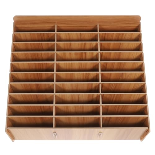 DOITOOL Holz Handy Aufbewahrungsbox Mit 30 Fächern Für Klassenzimmer Büro Und Besprechungsraum Mobile Telefon Lagerung Und Organisation