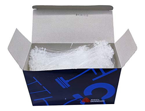 Secur-A-Tach Loop Fasteners – 5” Loop Fasteners for Hand Tagging Hard Goods – Retail & Industrial Tag Attaching – 5,000 Natural Colored Plastic Loops – No Tools or Needles Required, Installs by Hand