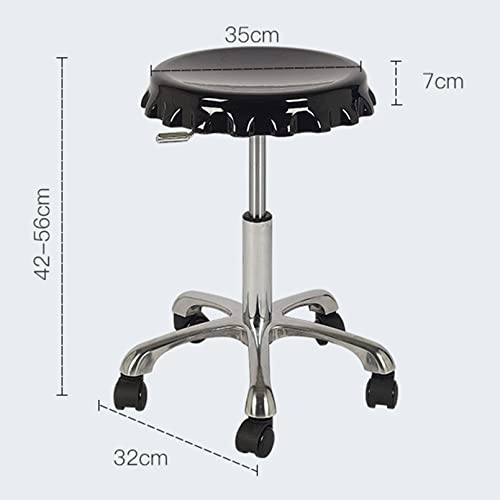 Tabouret de salon réglable hydraulique avec base pivotante solide