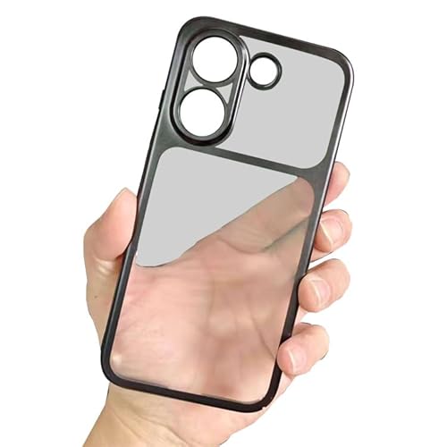 TRIPLE RIVER�EFor POCO X8 Pro �P�[�X �J�o�[ �w�ʔ����� �}�b�g ���b�L �v���X�`�b�N �n�[�h�P�[�X �ϏՌ� �V���v�� For ���� �V���I�~ �v��(�u���b�N)