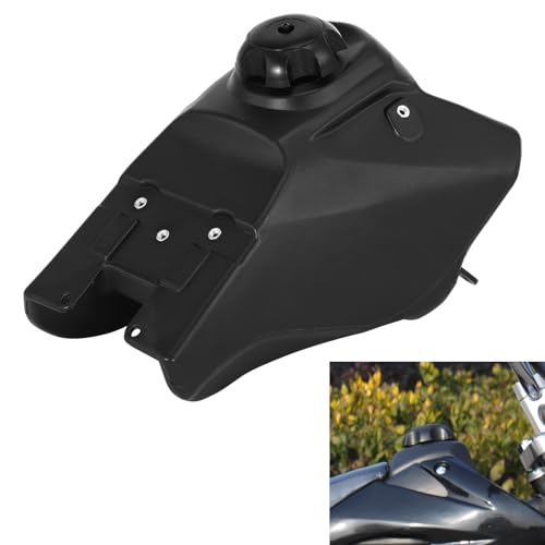 SLMOTO Motorcycle Fuel Gas Tank w/ Petcock Cap replacement for YAMAHA TTR 110 style pit bikes and 140cc 150cc 160cc dirt bikes Does not fit for TTR125