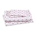 Elite Home Products Microfiber 90 GSM Whimsical Printed Deep-Pocketed Sheet Set Queen Pink Flamingo