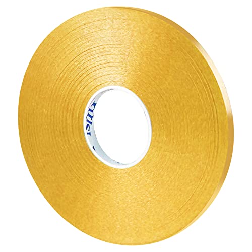 DONQL Balloon Ribbon Ribbons for Gift Wrapping 50M Per Roll Curling Ribbon of 5mm Width for Crafting Chirstmas Coloured Balloons (Gold)