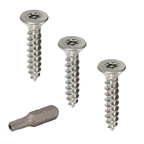 Fastenere Flat Head Torx Security Sheet Metal Screws - #14 x 1-1/2" (10pcs), Tamper Resistant, 18-8 Stainless Steel Screws with High Durability &