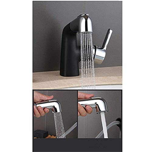 Double buse de pulvérisation robinets de lavabo au design épuré blanc - 6