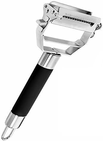 Vegetable Peeler, Easy Grip, Quality Stainless Steel Mandoline Julienne Slicer with Sharp Japanese Blades for Slicing Cheese, Veggies, Sweet Potatoes - Prepare Salad, Delicious Meals Fast
