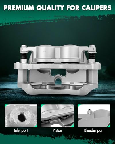 Image of SCITOO 18B5627 18B5626 Front Left & Right Disc Brake Calipers w /Bracket Fit For Ram For 2500 2019-2022,For Ram For 3500 2019-2022, Double Pistons