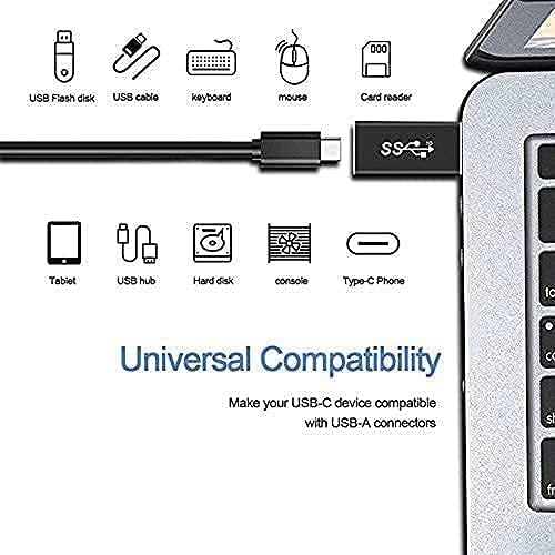 Vista 4 de Adaptador USB 31 GEN 2 macho a tipo C hembra soporte de carga y transferencia de datos de 10 Gbps USB A a USB C 31 convertidor