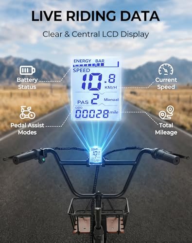 Image of Skeri Ebike Electric Trike, Peak 1000W Electric Tricycle for Adults, 20 inch Folding 3-Wheel Electric Bike, Step-Thru E Trike with 624WH Removable Battery and Large Basket