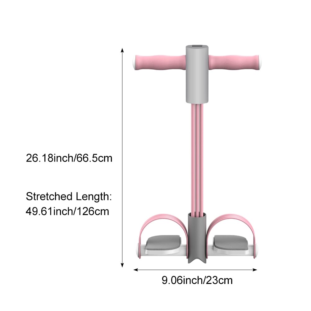 Bauchtrainer, Sit-Up Trainingsgeräte Bodybuilding Expander Ganzkörpertrainer für Zuhause 6 Tubes Elastische Zugseil Multifunktions,Fitnessgeräte Für Zuhause,Sportgeräte