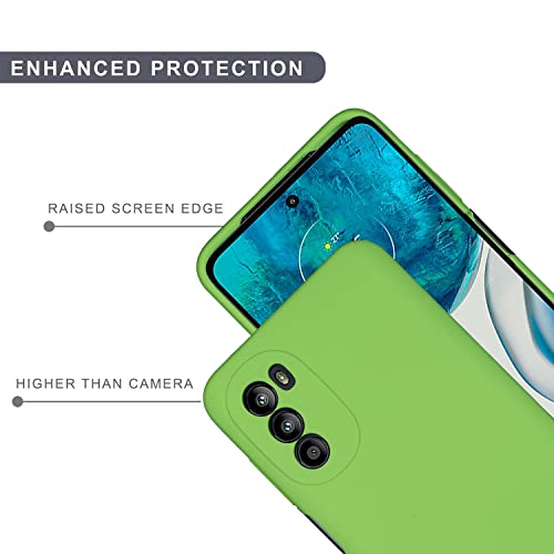 Image of SPRIG Compatible with Moto G52 Premium SilkTone Back Cover Drop Tested Shock Proof Mobile Case for Men, Women, Boys and Girls with Camera Protection (Radium Green)