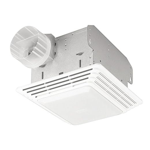 Broan-NuTone 678 Exhaust Ventilation Fan and Light Combination for Bathroom and Home, 50 CFM, 2.5 Sones, White