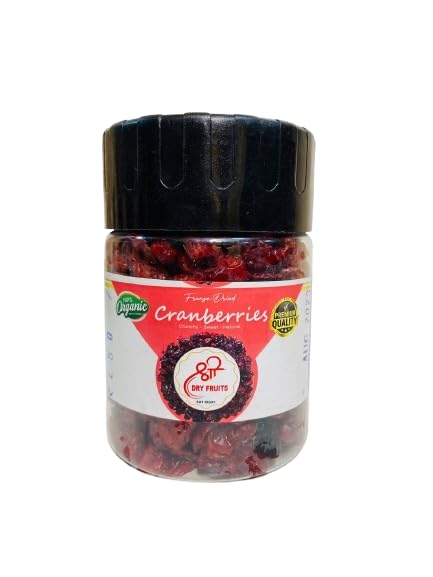 Granny's Dryfruits Shree Dry Fruits Cranberries,Premium&Tasty Large Berries|Dried And Sweet Whole Cranberries|High Antioxidants|Dietary Fiber|Ideal For Snacking 200 Grams