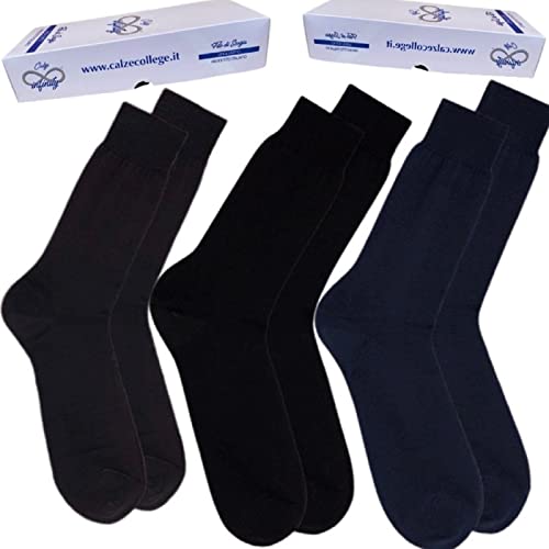 Infinity 12 Paia Calze Corte Uomo in 100% Cotone