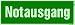 Produktbild Notausgang Textschild ISO Folie nachleuchtend & selbstklebend 297x105mm
