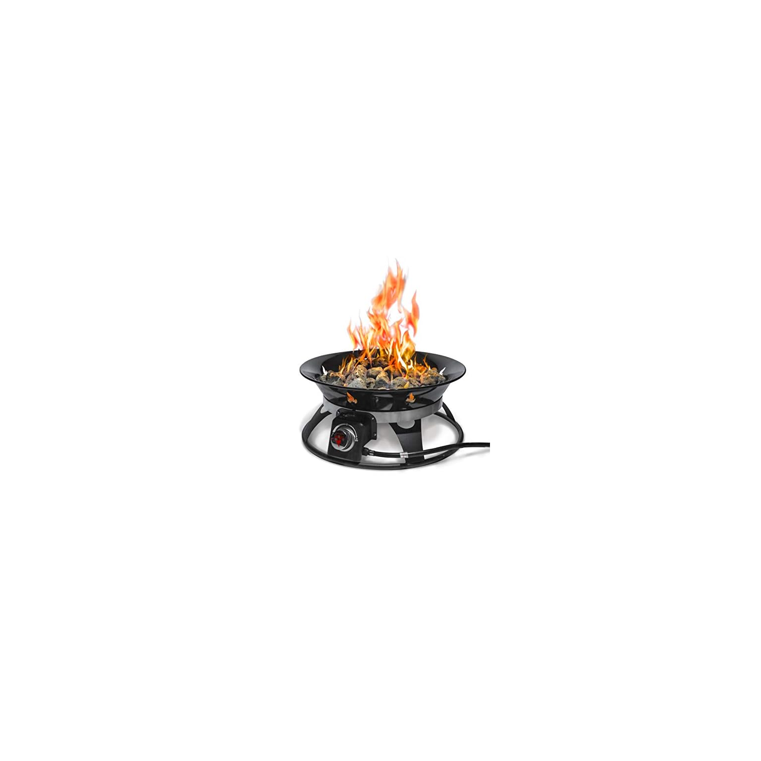 Outland Living Portable Propane Fire Pit, 21inch, 58,000 BTU with Fire