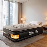 OlarHike Luftbett 1 Person, Bett, Luftmatratze Selbstaufblasend mit integrierter Pumpe, Gästebett, Gästematratze, Matratze 90x200 für Camping oder Heimgebrauch - 90 x 200 x 46 cm