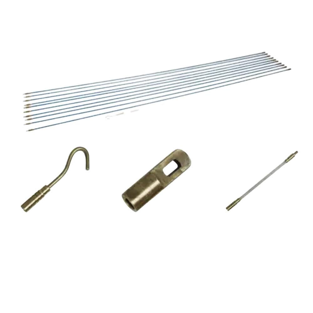Dunnet Tools 10M Cable Rods Kit | 13pc Fiberglass Electrical Wire Pulling Kit with Cable Puller | Flexible Conduit Snake for Electricians Tools & Cable Management for Wall Routing & Installation