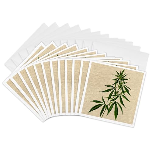 Cartes de vœux cannabis vintage pour invitations et correspondance