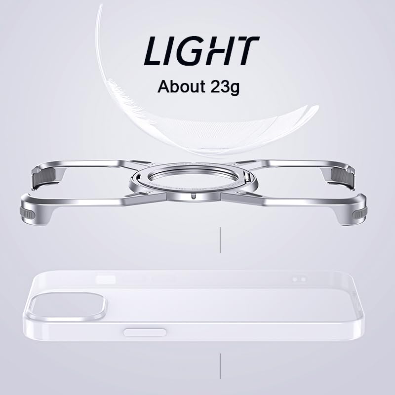 ZTOFERA Custodia per iPhone 14, con motivo a onde ricce, motivo