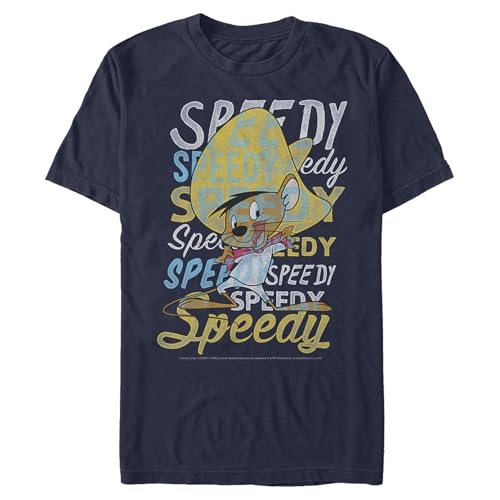 Men's Looney Tunes Super Speedy Gonzales T-Shirt - Navy Blue - Large