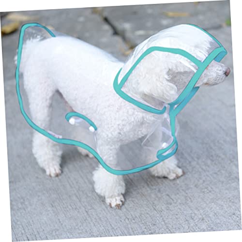 Toddmomy Moda Capa De Chuva Para Cães De Estimação Poncho De Chuva Para Cães Poncho Transparente Cap