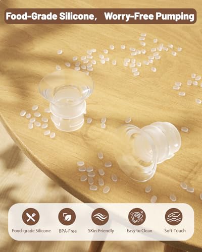 Set 6 inserts para extractor de leche eufy 19 mm silicona miniatura 4