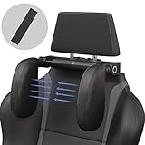 🚗 ❰ COMODIDAD Y TRANSPIRABILIDAD GARANTIZADA ❱ – Con su sistema personalizable, podrás ajustar la posición de nuestro reposacabezas adaptando su uso a tus gustos y necesidades. EL protector de cinturón de coche está fabricado con un material de felpa de alta calidad, suave y que proporciona un confort máximo.